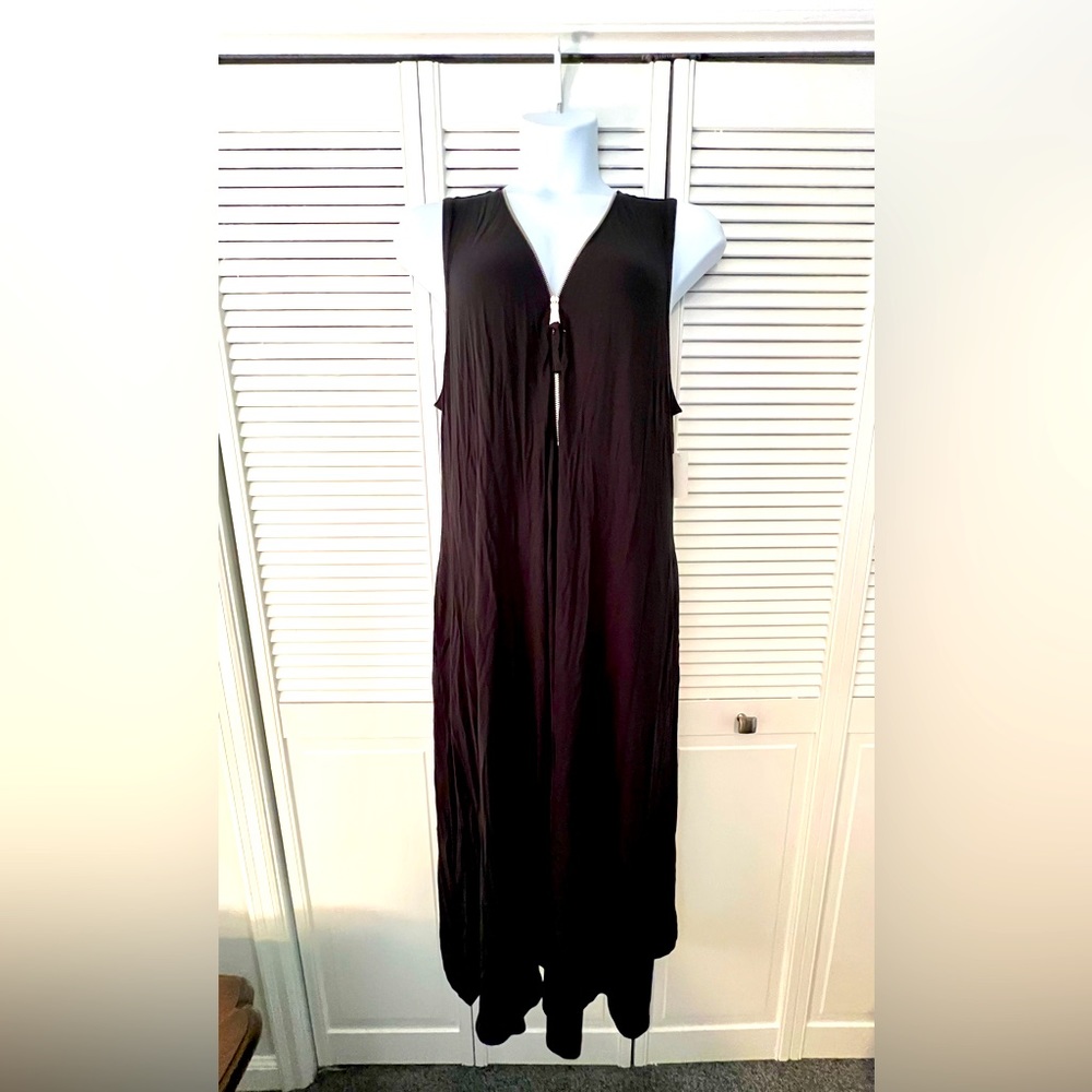 COPY - Soft Surroundings reversible dress with silver zipper, size 1X, black